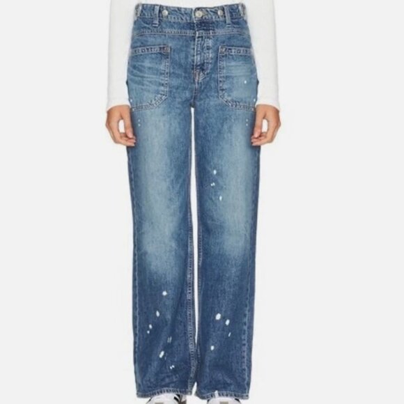 We The Free Pants - We The Free Palmer Cuffed Wide Leg Jeans in the color 100 Years EUC Size 30